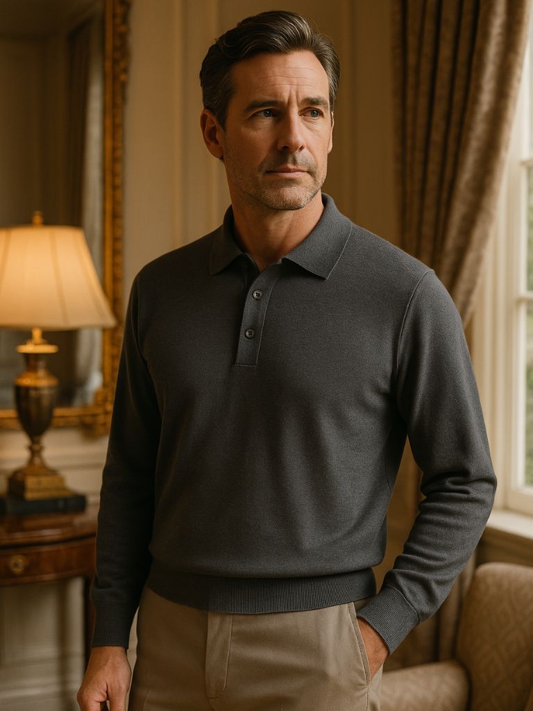 Adrian™ | Pullover de Lã com Botões