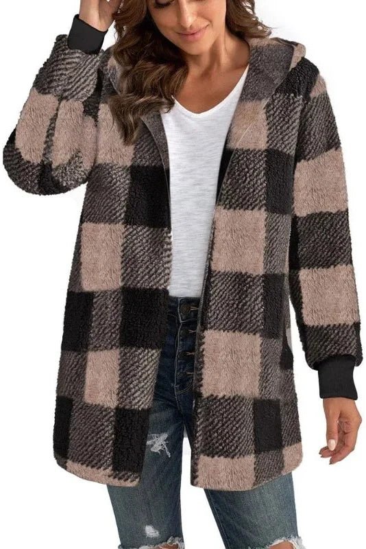 Alberte | Sweatshirt com Capuz Xadrez