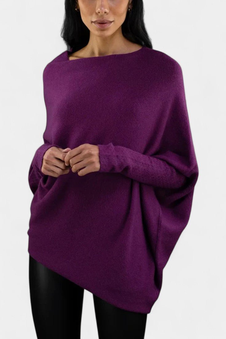 Andrea | Sweater de ombro caído