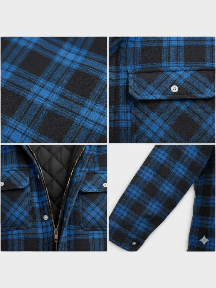 Asger™ | Casaco Masculino Quente em Mistura de Lã Premium