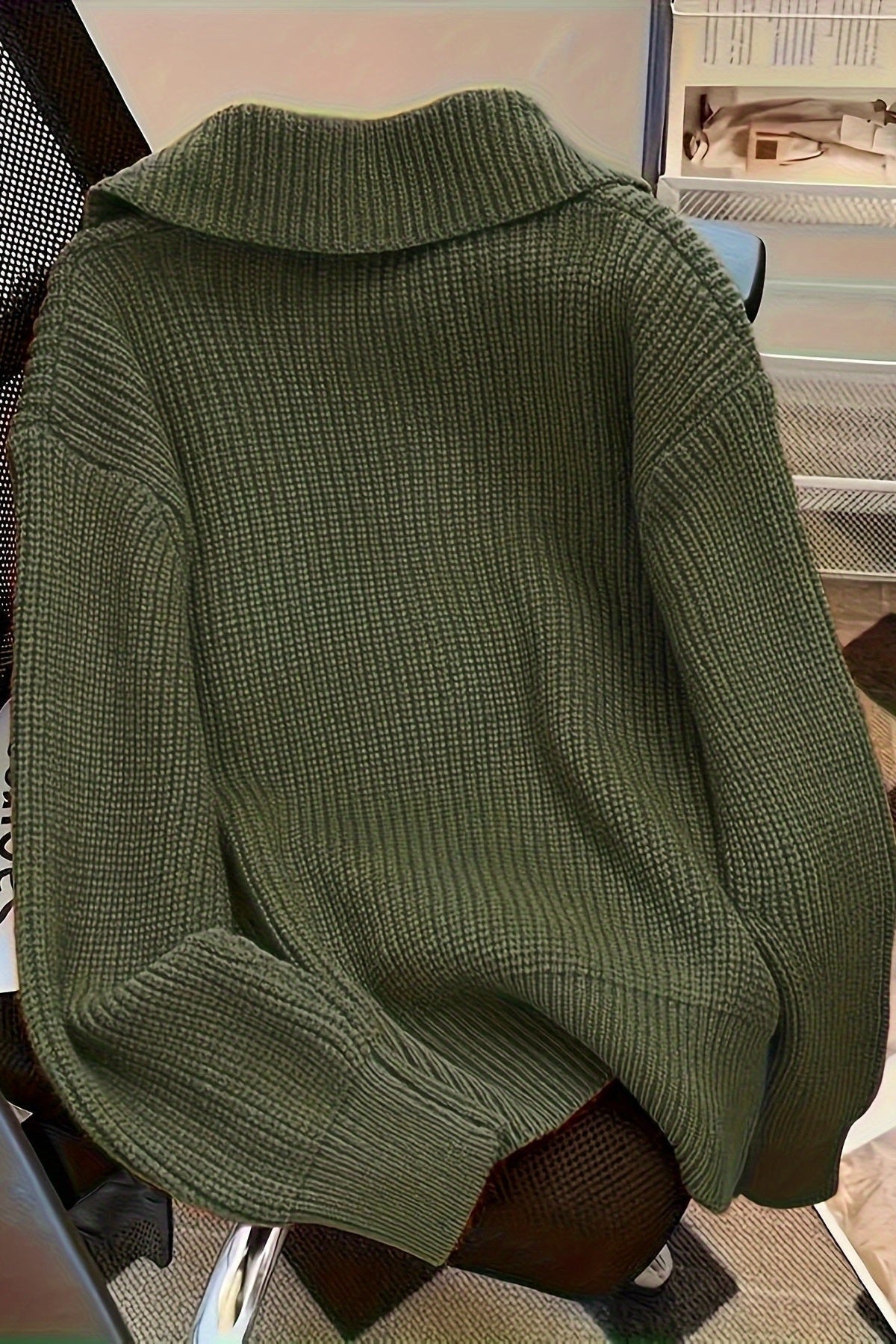 Astrid | Cardigan Verde Oliva