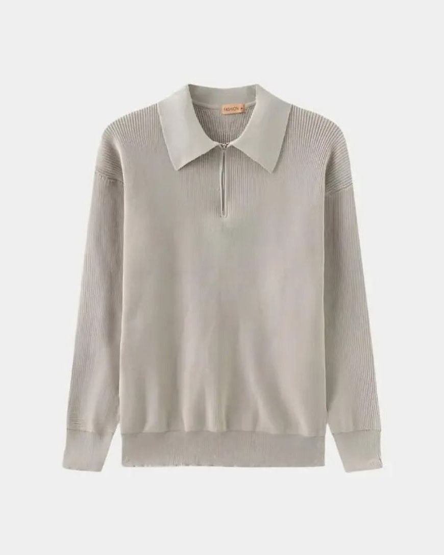 David™ | Pullover Polo com Zíper