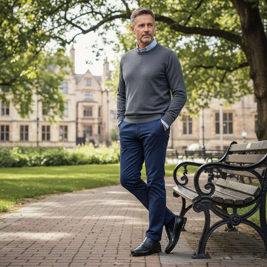 Elegantes Loafers de Couro Premium