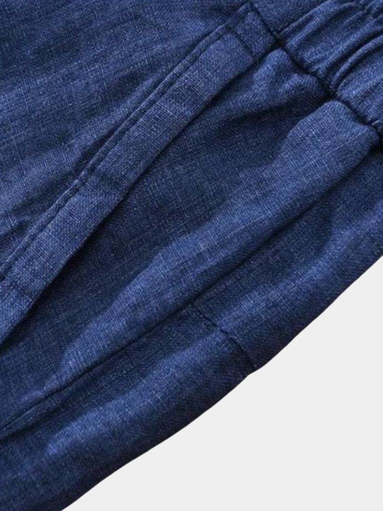 Felix™ | Calções de Linho Azul Horizonte