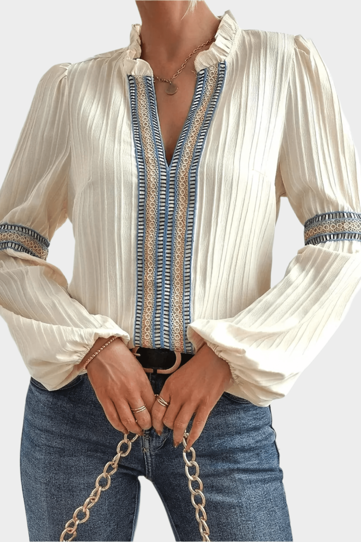 Henriette | Camisa de gola V