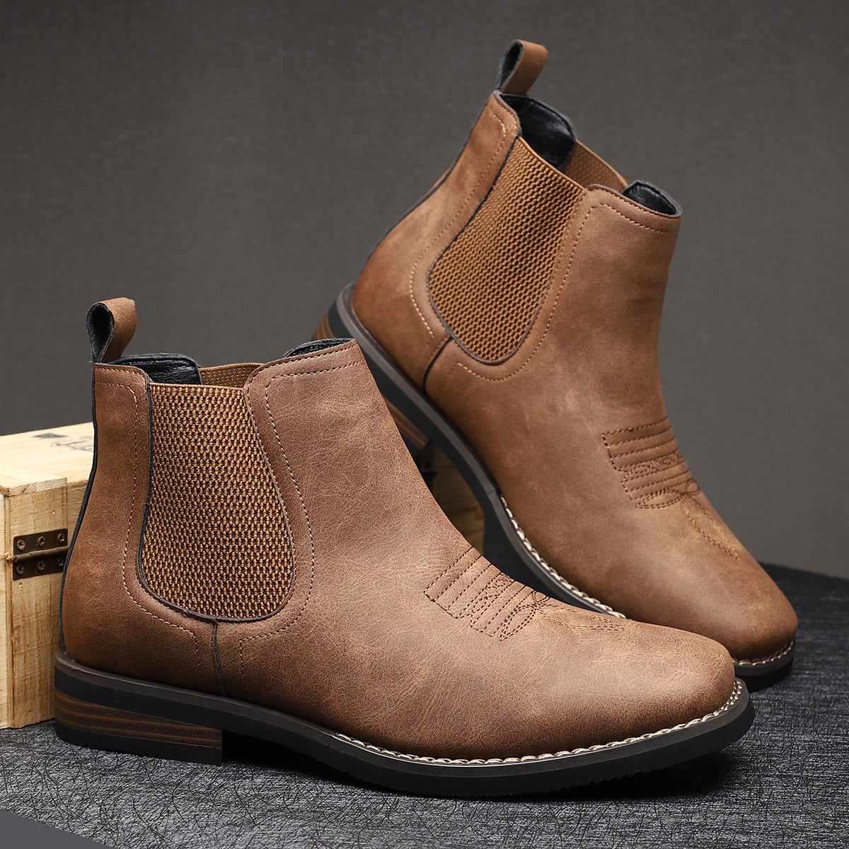 Henrik™ | Botas de couro clássicas para homens