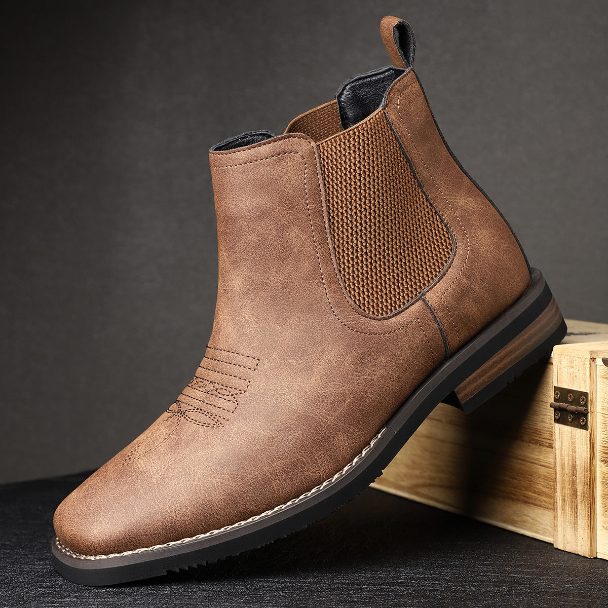 Henrik™ | Botas de couro clássicas para homens