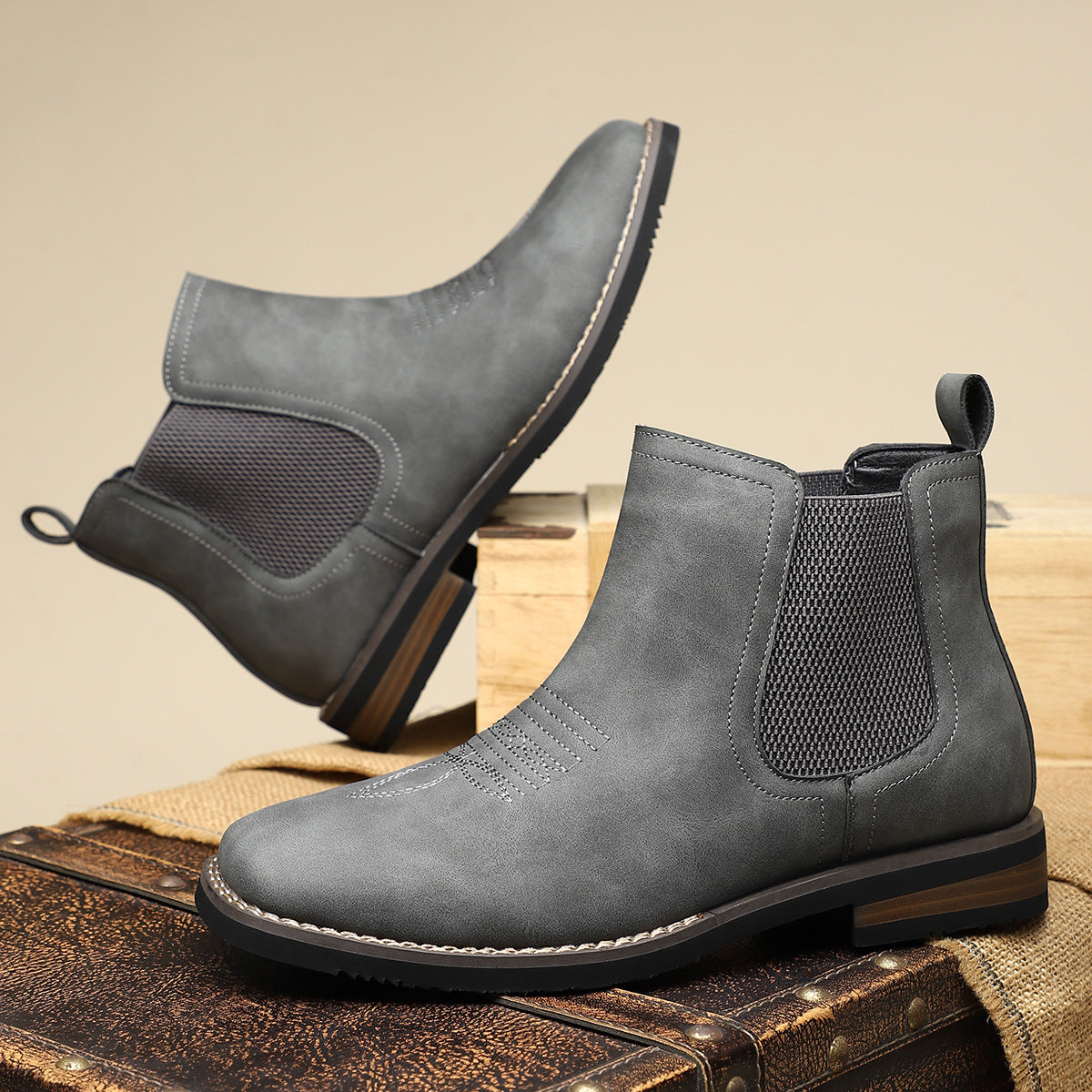 Henrik™ | Botas de couro clássicas para homens