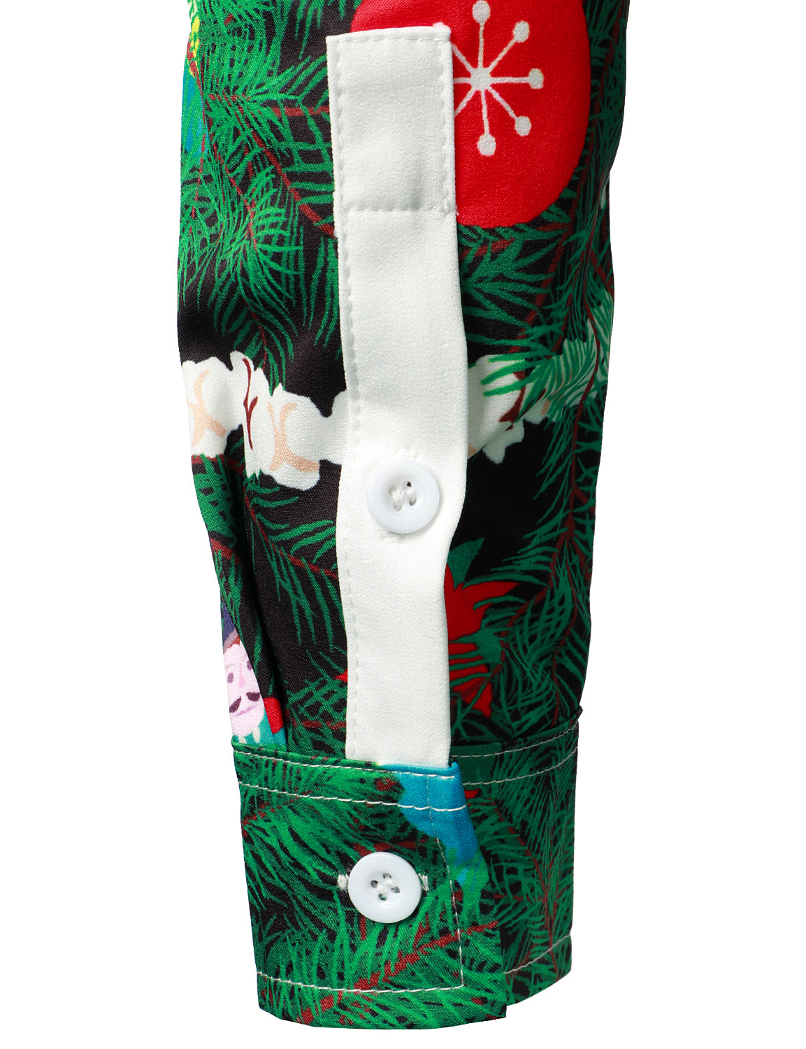 Camisa de Manga Longa Regular Fit com Estampa de Camuflagem de Árvore de Natal para Homens