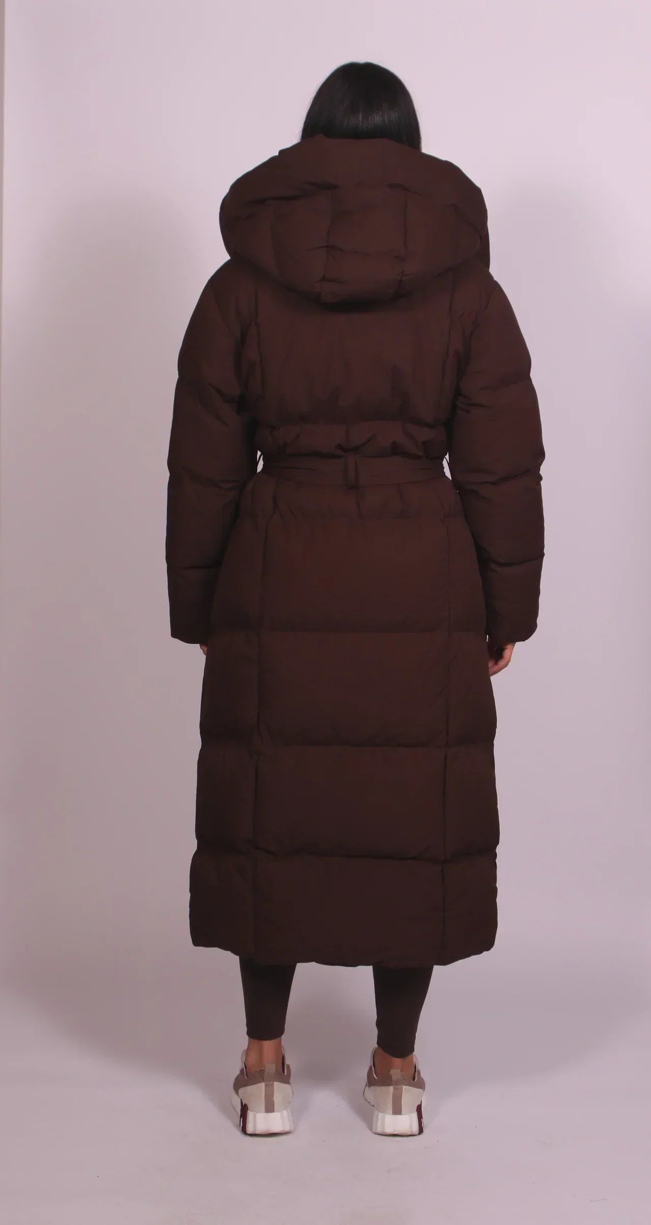 Carmen - Casaco Puffer Longo com Cinto