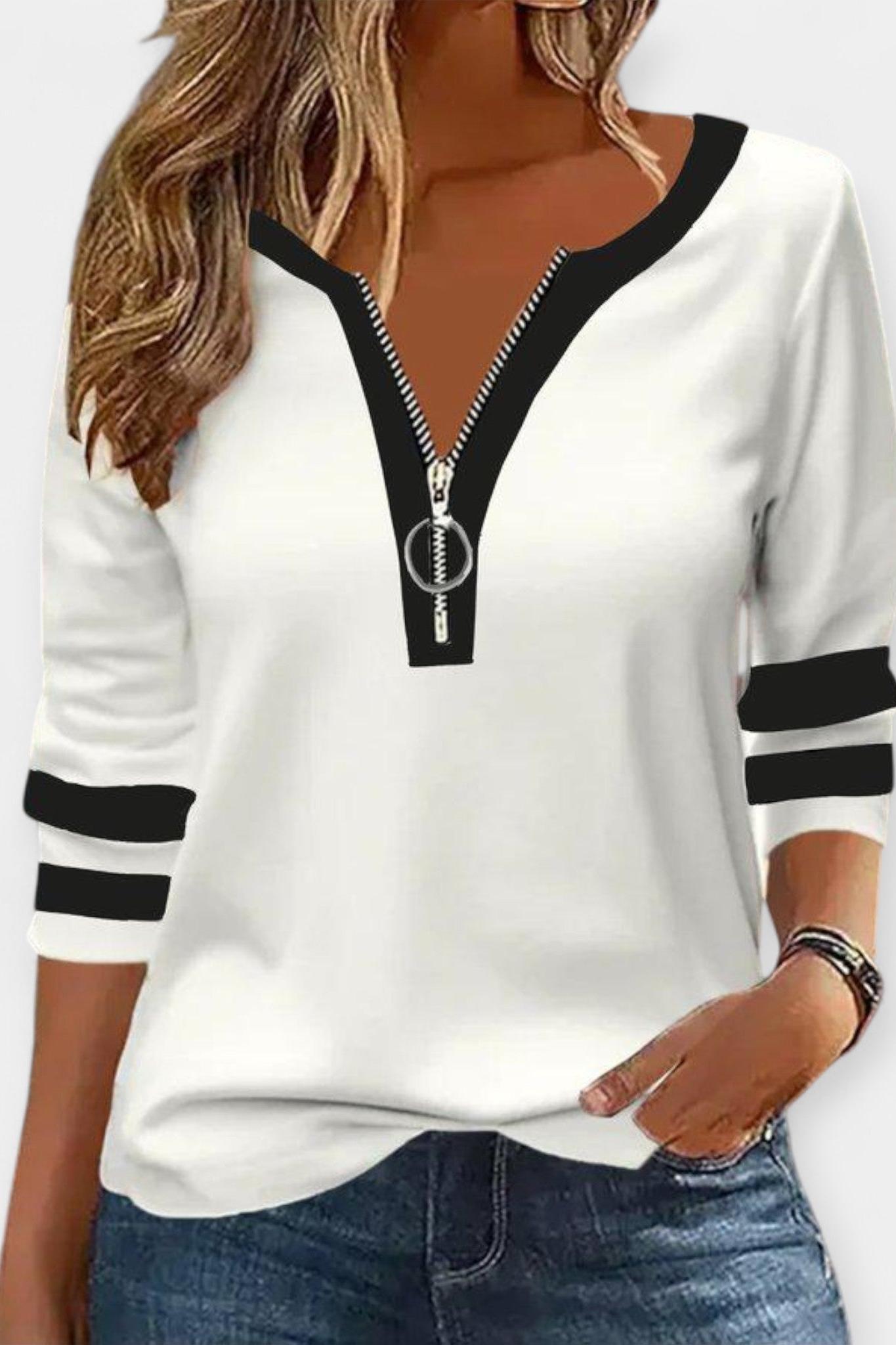 Ida | Camisola de Manga Longa com Zíper