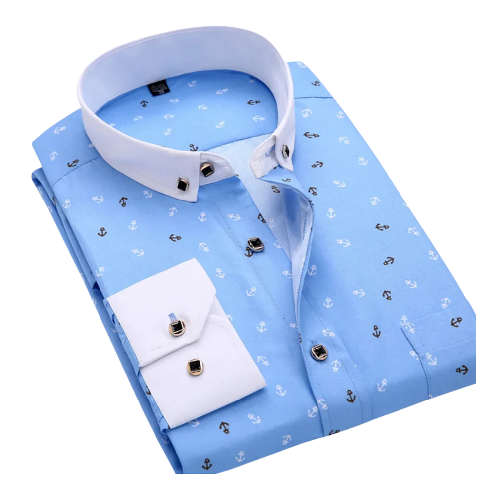 Klaas™ | Camisa com Estampa Náutica