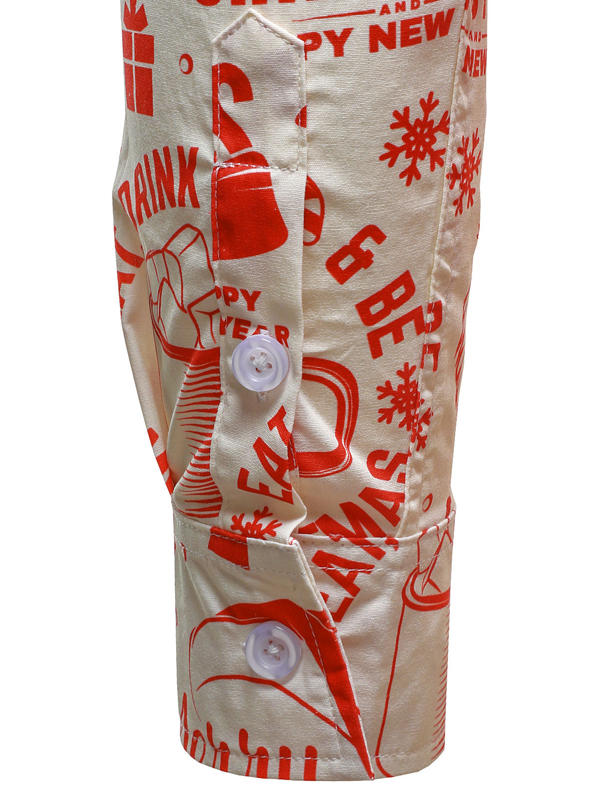 Sweater de Natal para homens em bege com design vintage divertido e mangas longas