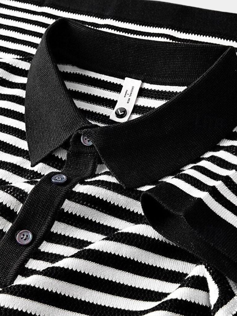 Malthe™ | Polo Clássica Listrada