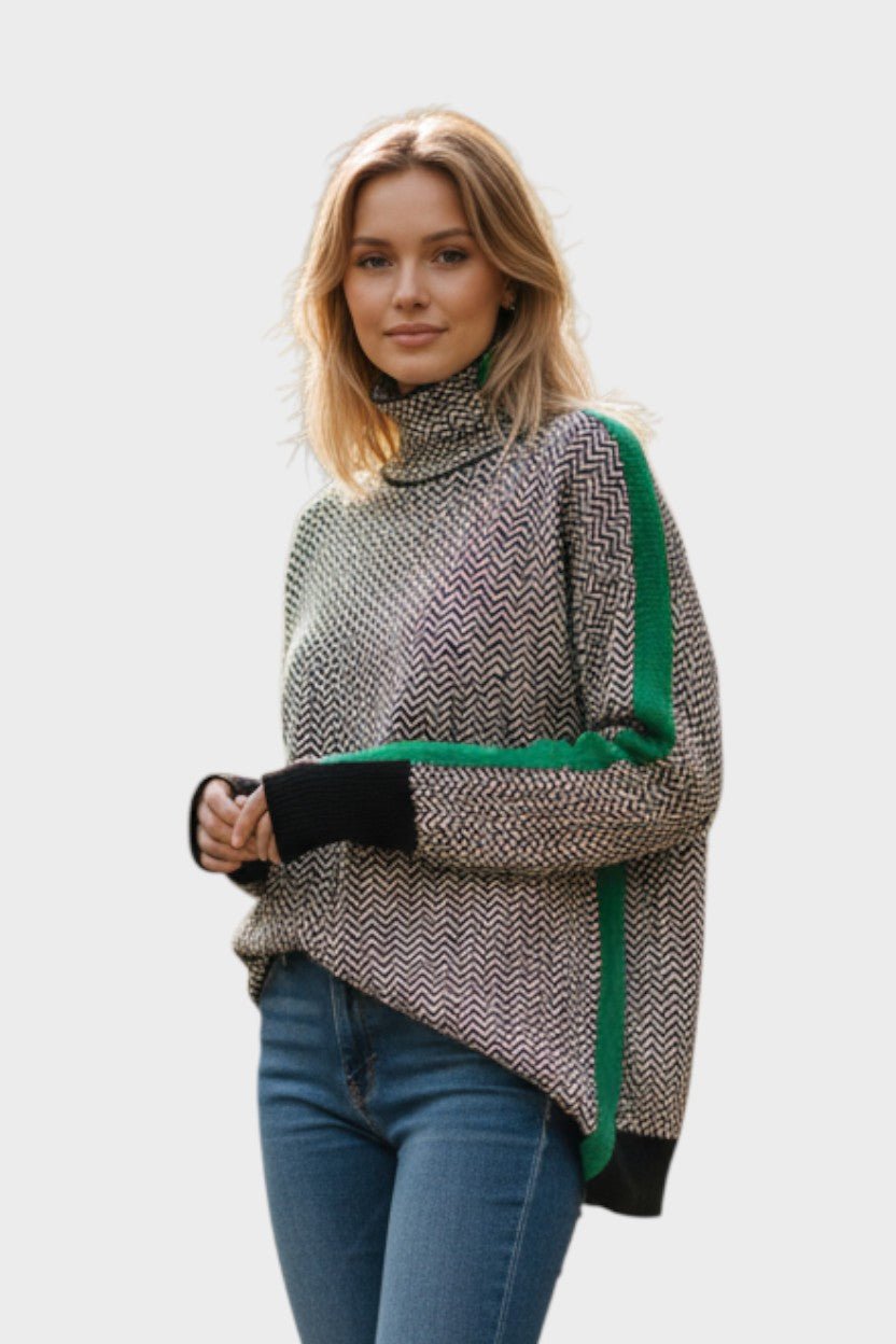 Marie | Pullover de lã de gola alta
