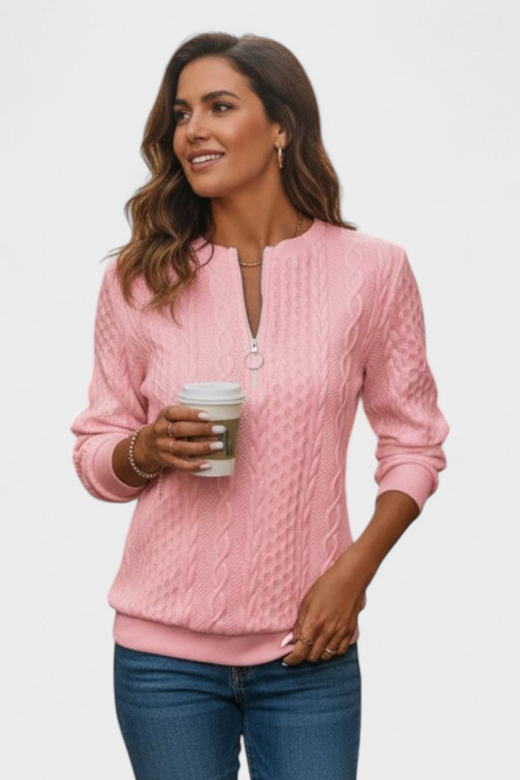 Nela™ | Sweatshirt com fecho para mulheres