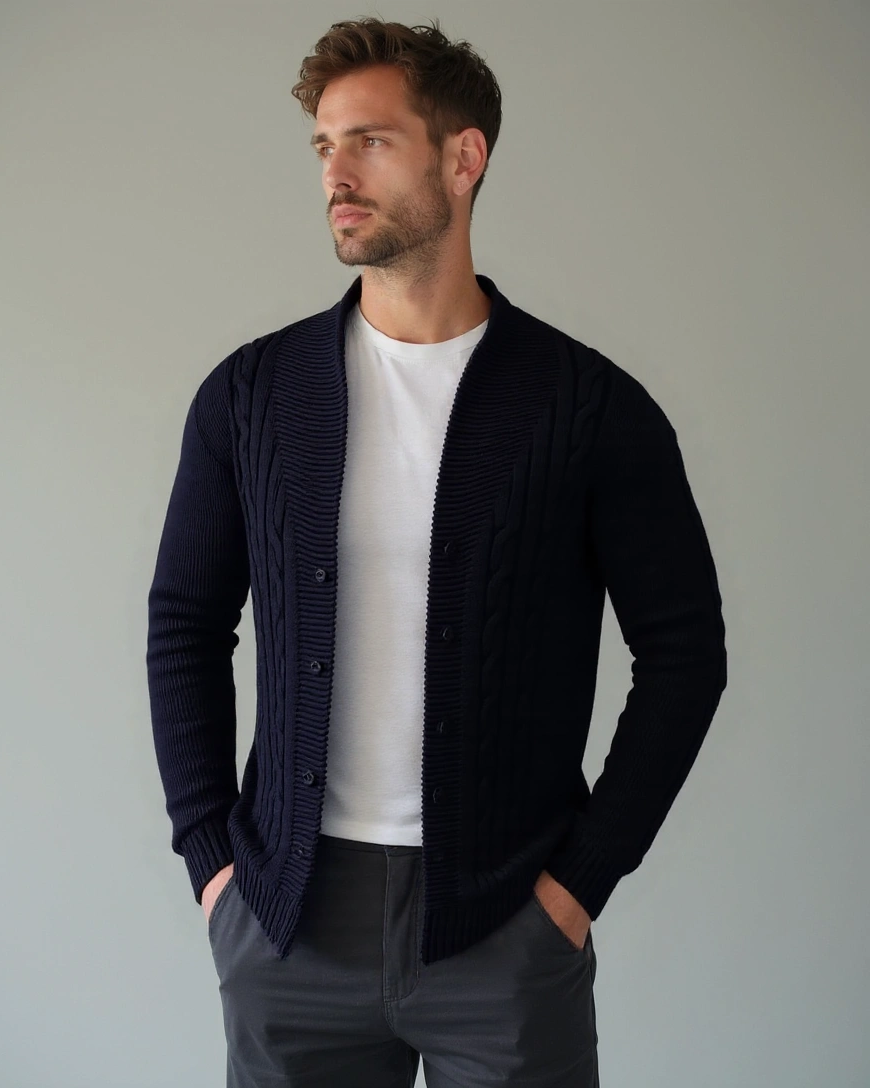Noah™ | Cardigan Elegante para Homens