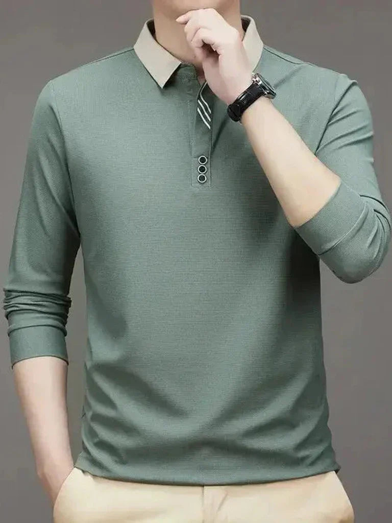 René™ | Polo Elegante de Manga Longa