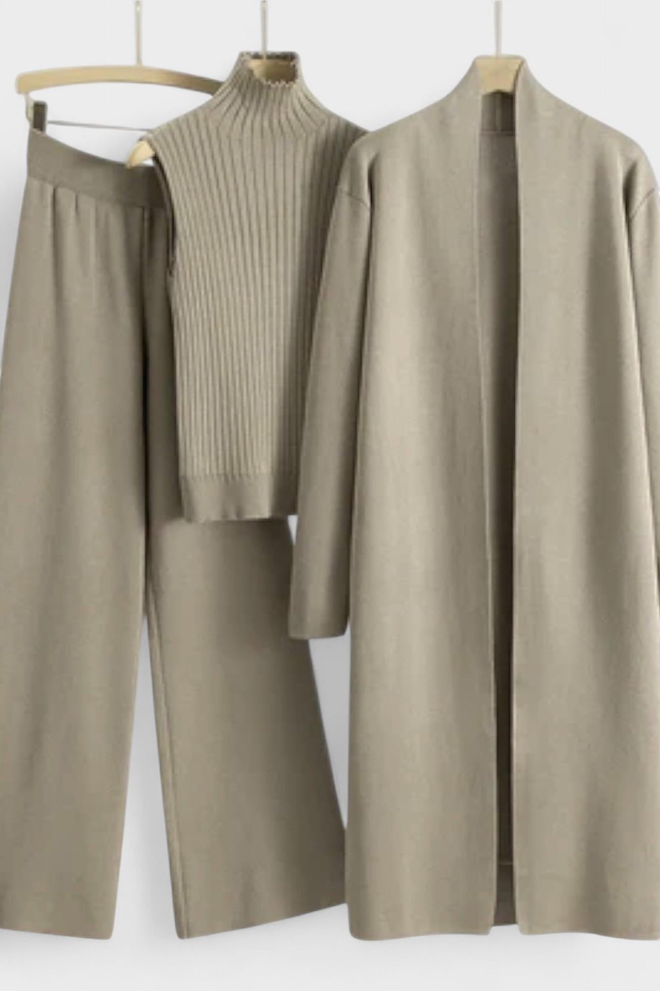 Stine | Conjunto de Malha Canelada