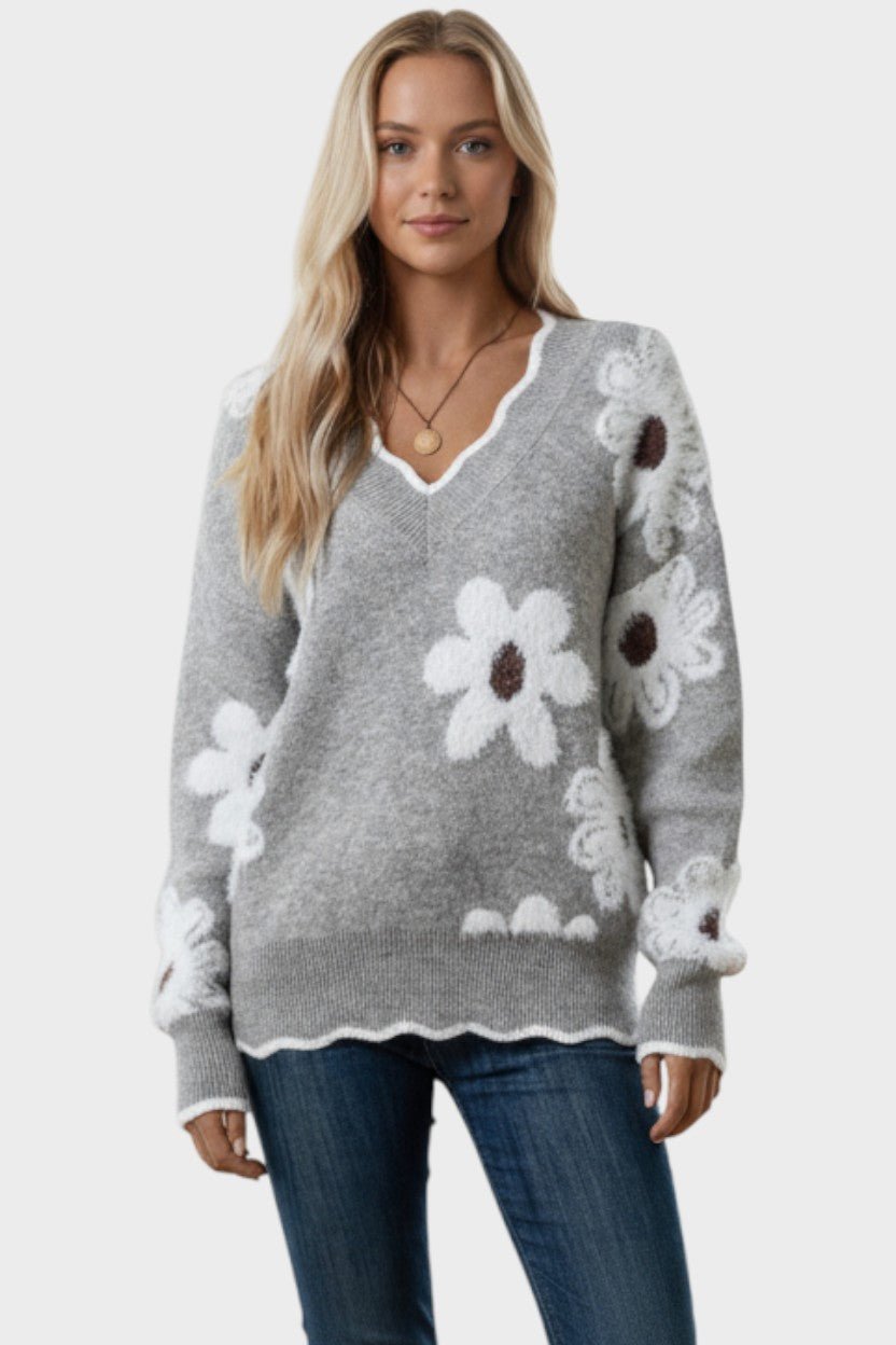 Thea | Sweater de Flores