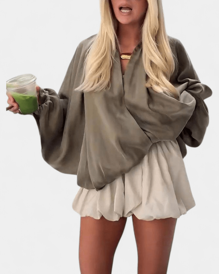 Thilde | Puffjakke verde-oliva