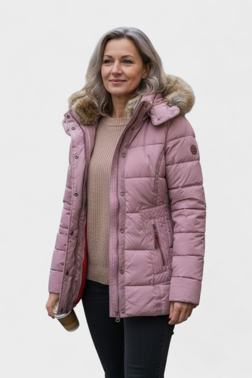 Thilde™ | Casaco com forro de pelagem suave