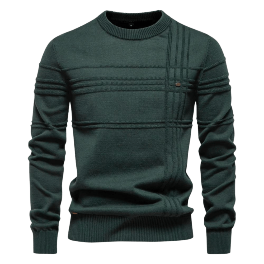 Burkhard™ | Pullover elegante para homem com design de losangos