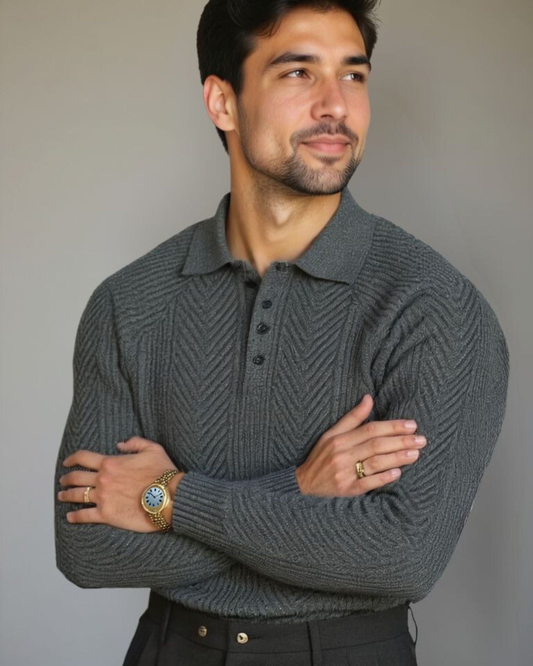 Viggo™ | Pullover em Algodão com Decote em V