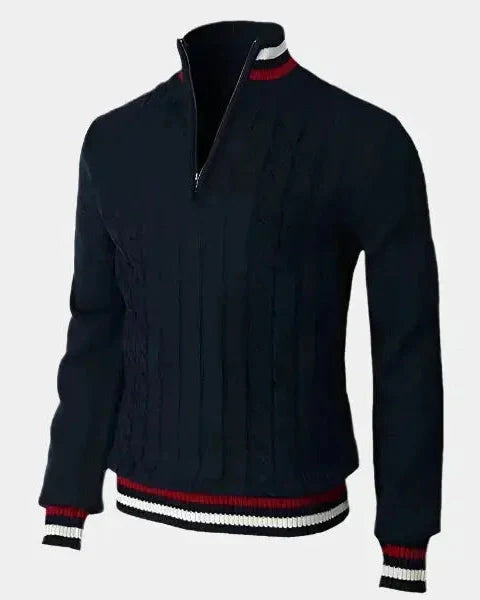 William™ | Pullover Básico de Gola Alta