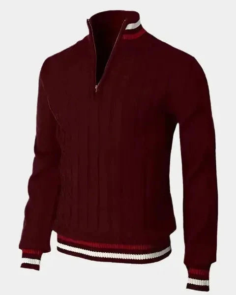 William™ | Pullover Básico de Gola Alta