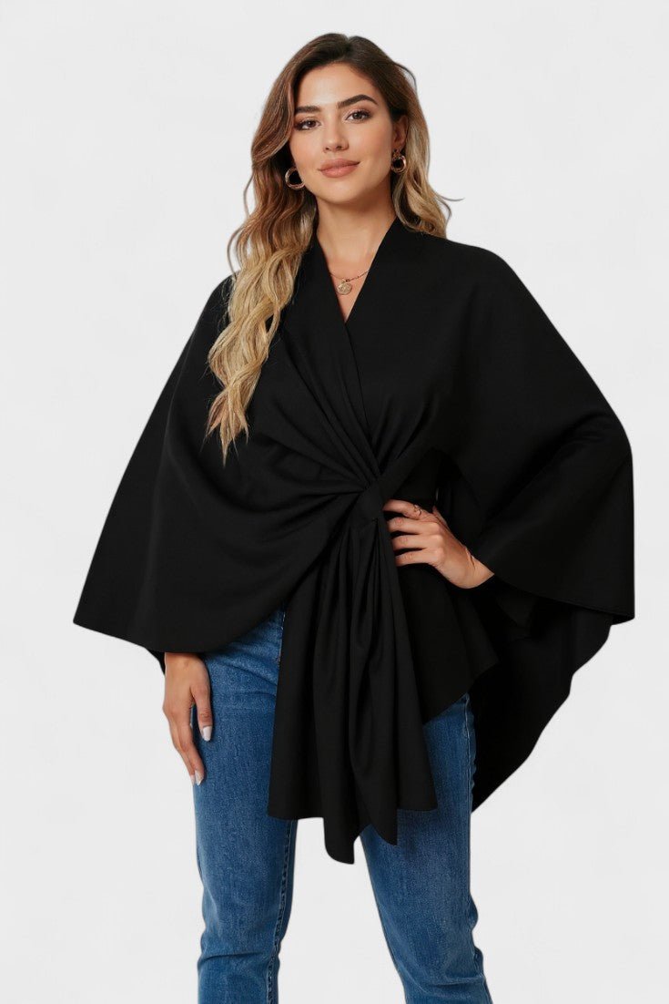 Yvette | Poncho Draperet Elegante