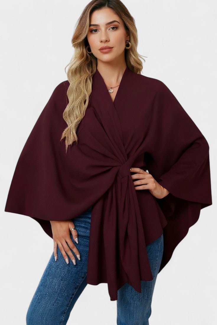 Yvette | Poncho Draperet Elegante