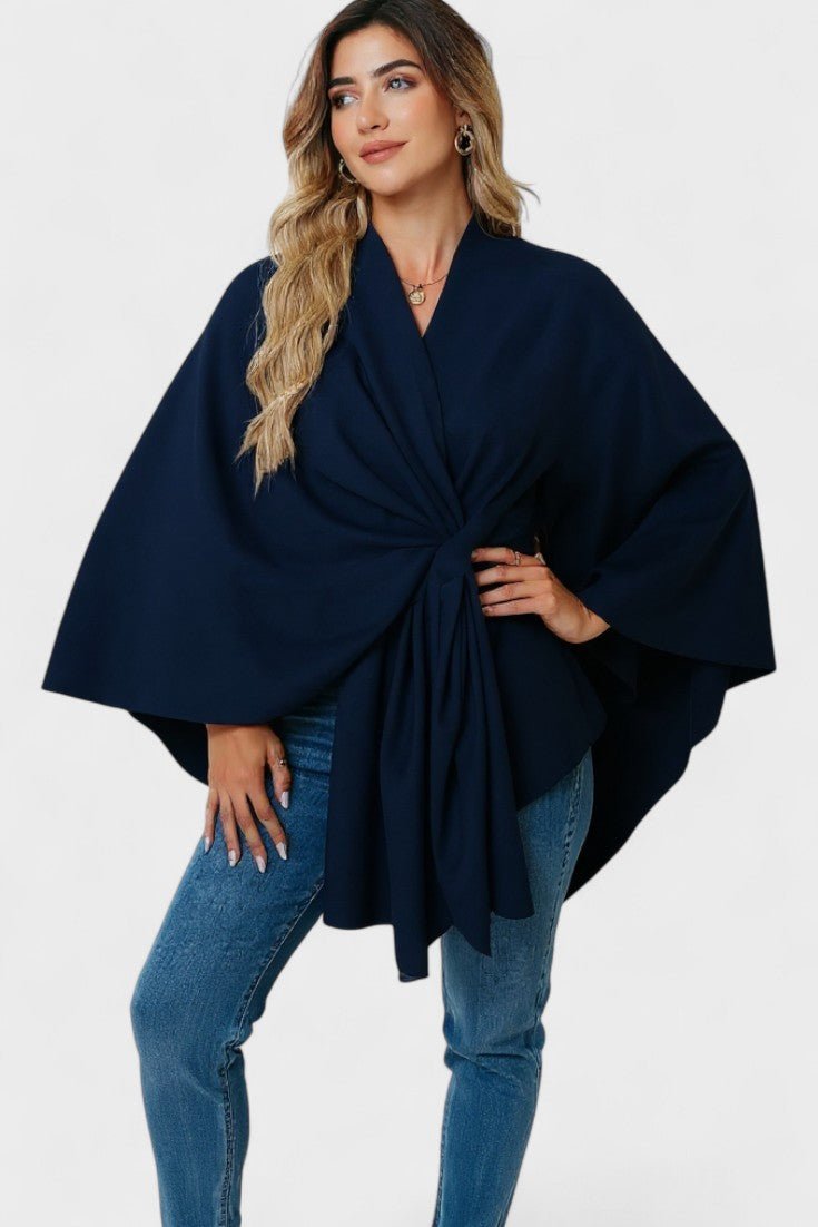 Yvette | Poncho Draperet Elegante