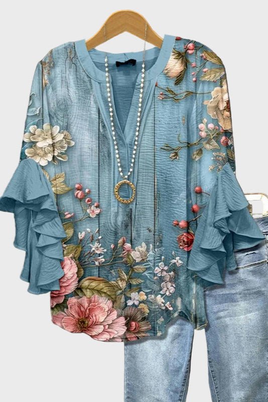 Alberte | Blusa Azul Claro