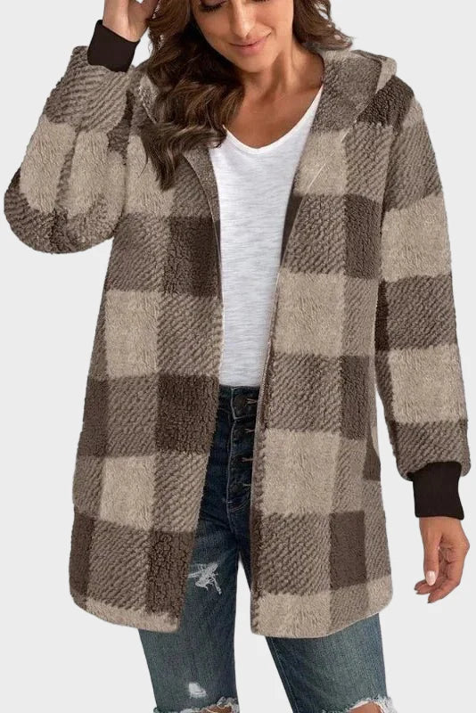 Alberte | Sweatshirt com Capuz Xadrez