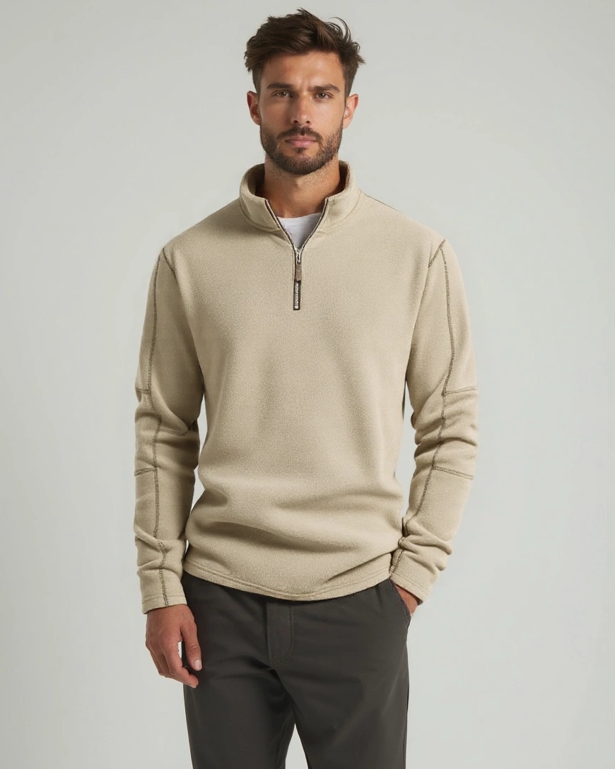 Alpine™ | Sweater com Meio Zíper
