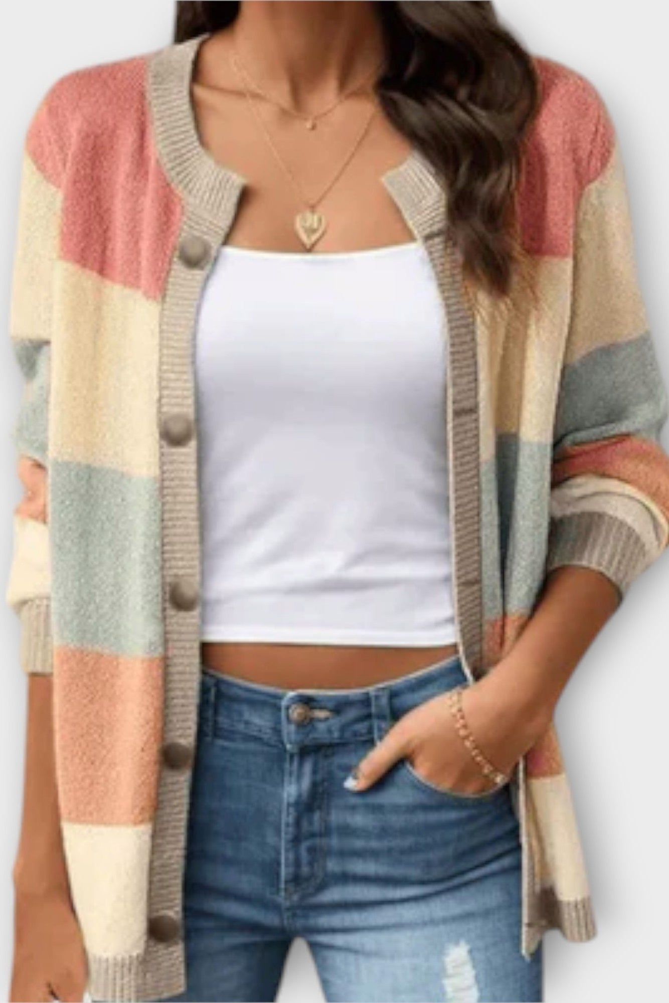 Amalie | Cardigan Listrado