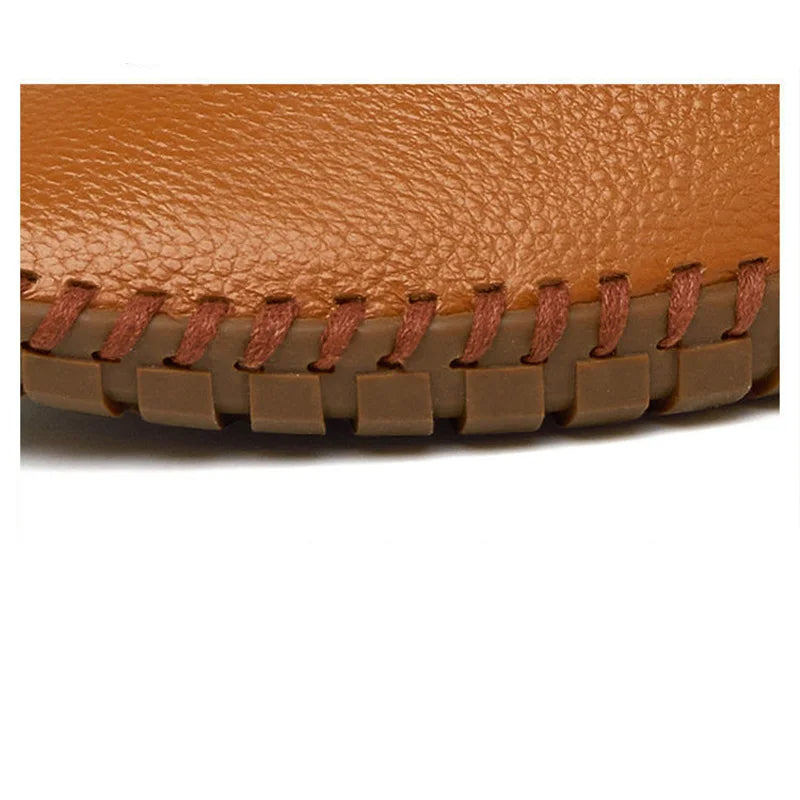 Mocassins em Couro Respirável