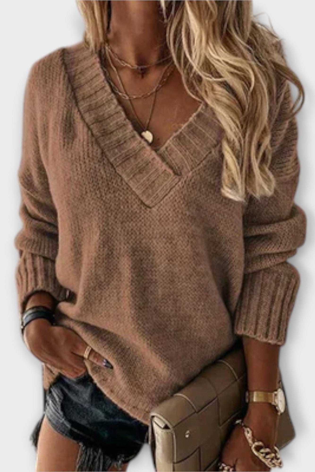 Anette | Sweater de Decote em V