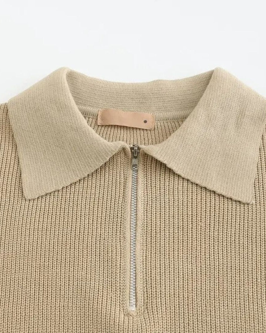 David™ | Pullover Polo com Zíper