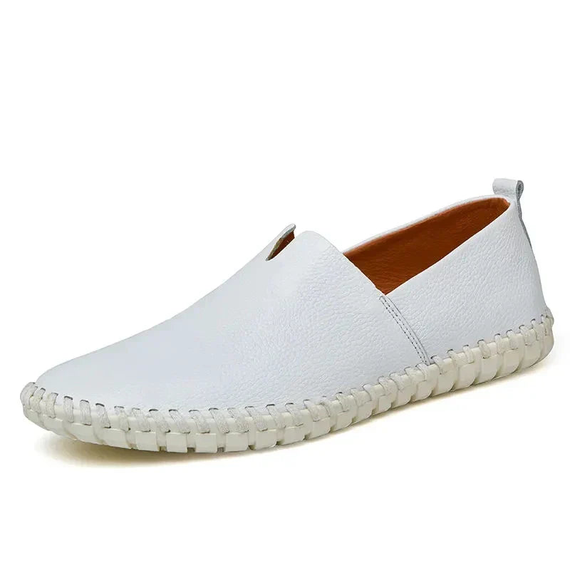 Elegantes Loafers de Couro Respirável