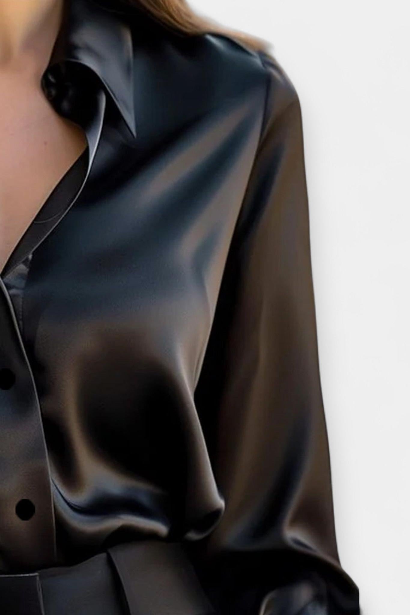 Ellen | Camisa de cetim