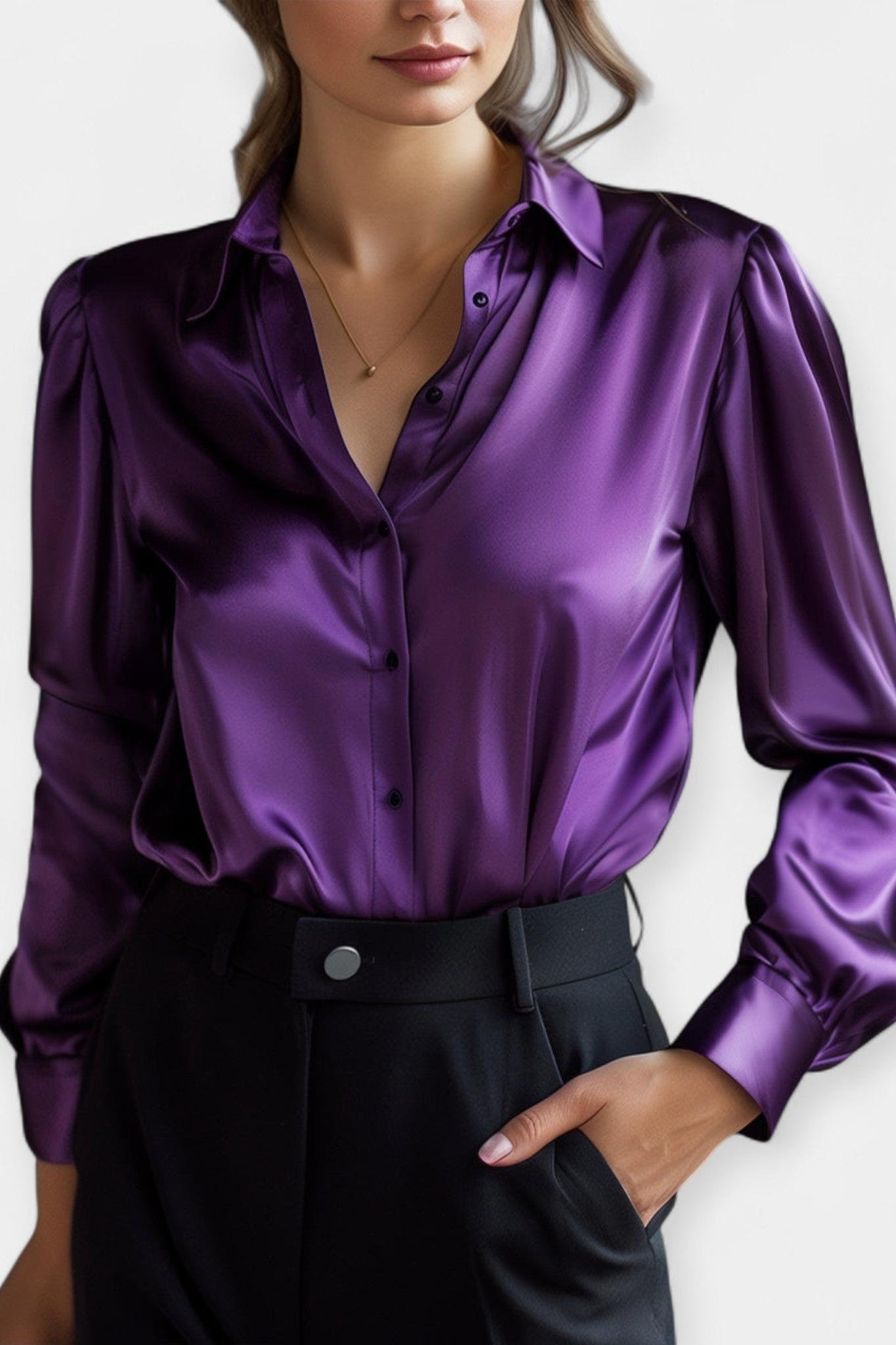 Ellen | Camisa de cetim