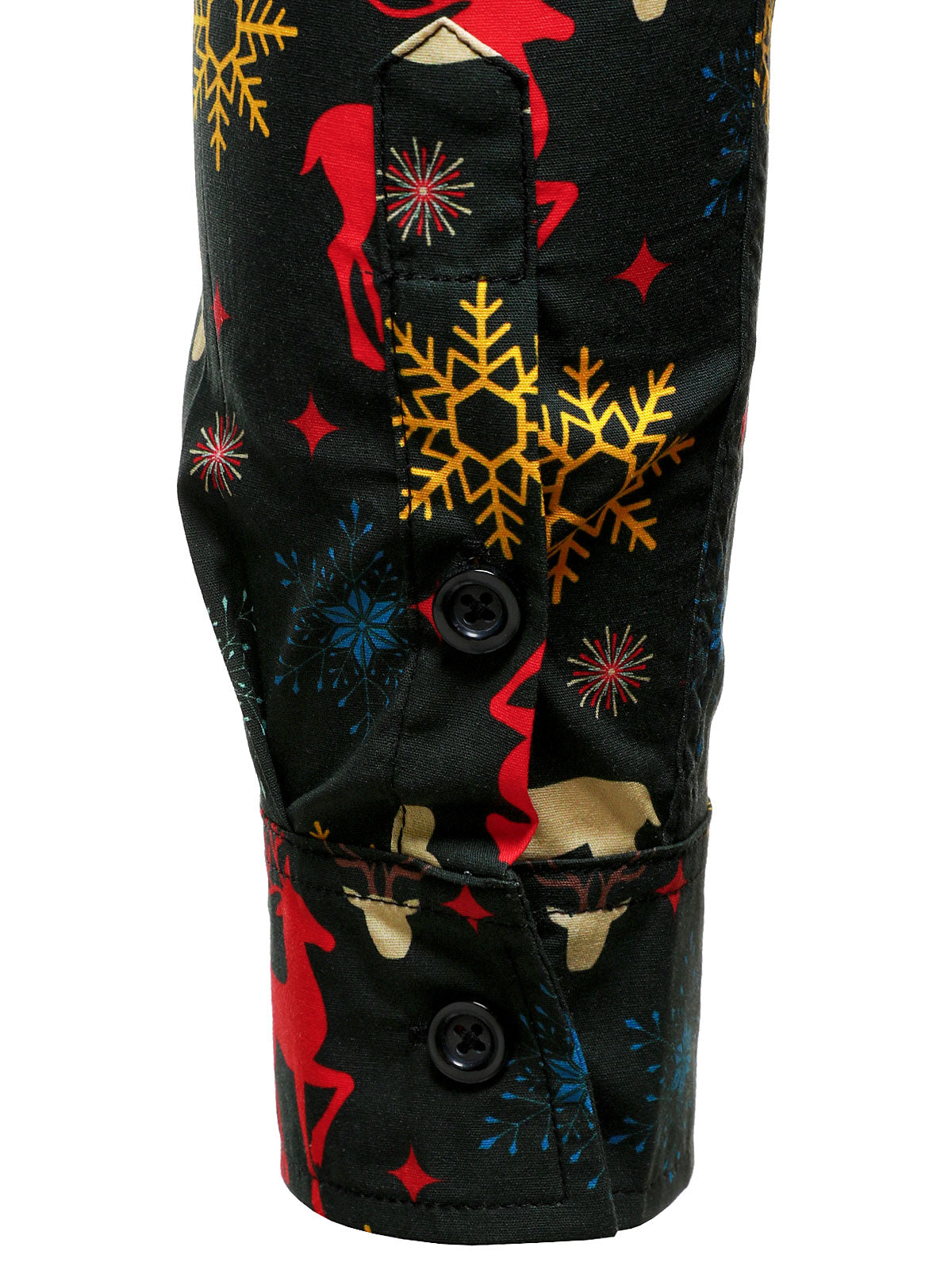 Camisa de Manga Longa para Homens com Tema de Natal, Festiva e de Rena