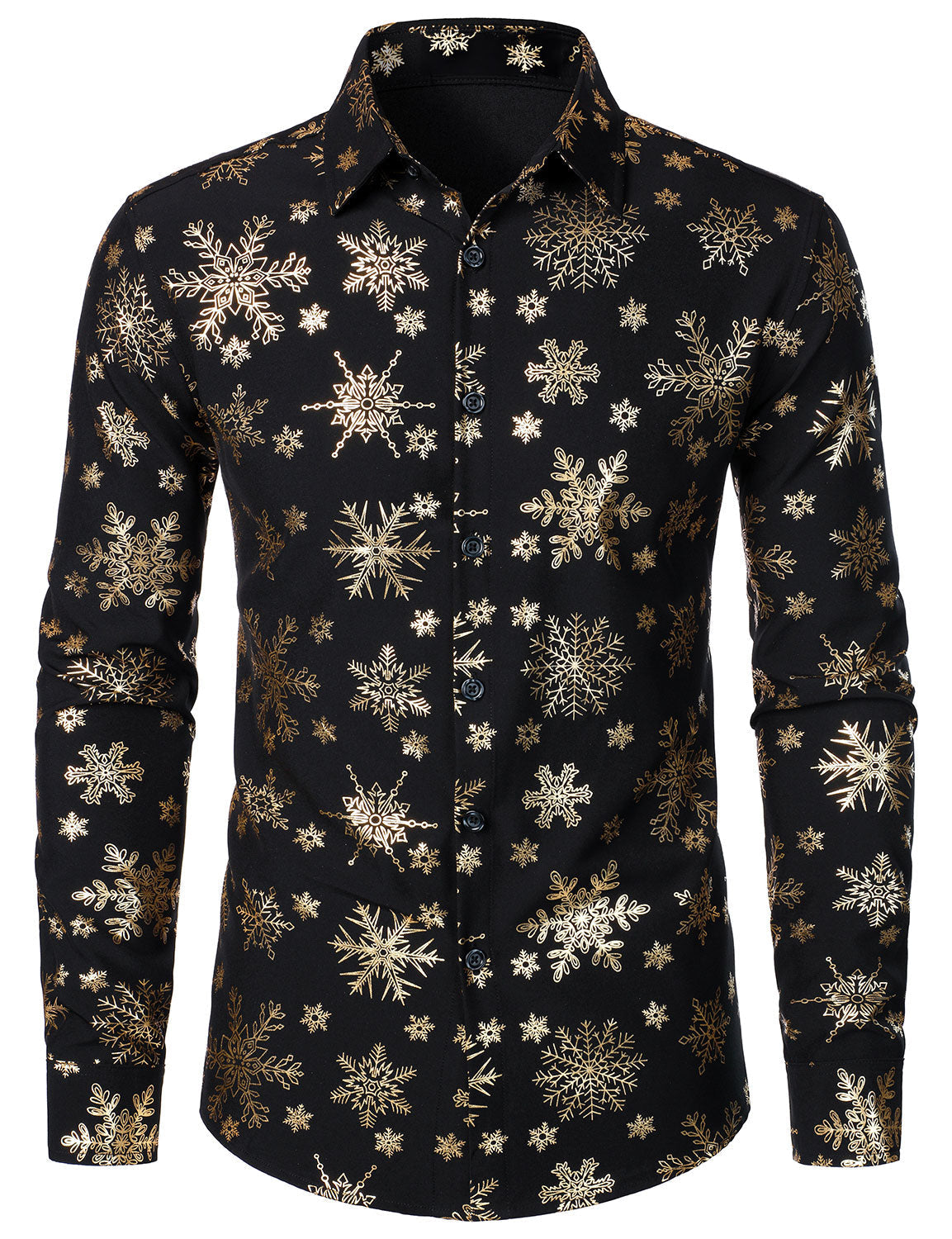 Camisa de Manga Longa Herres Guld Jul Snefnug