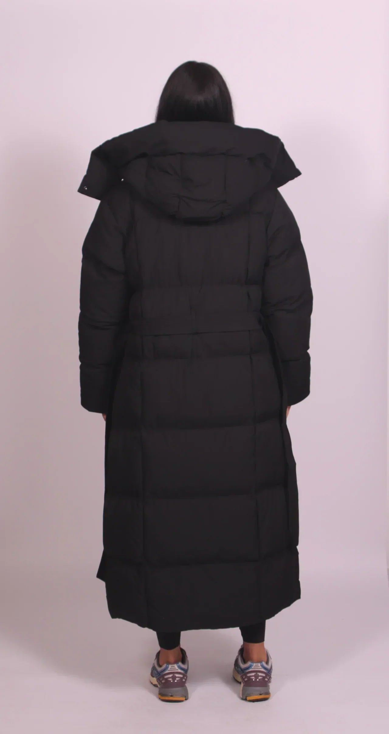 Carmen - Casaco Puffer Longo com Cinto