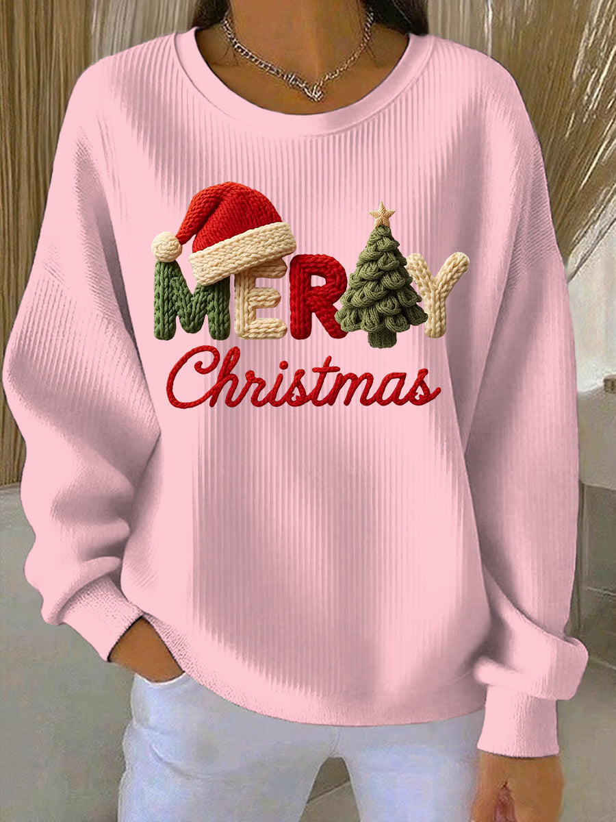 Sweatshirt Casual de Natal para Mulheres