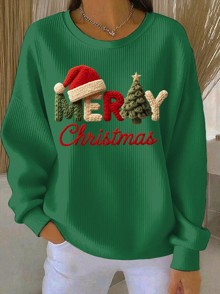 Sweatshirt Casual de Natal para Mulheres