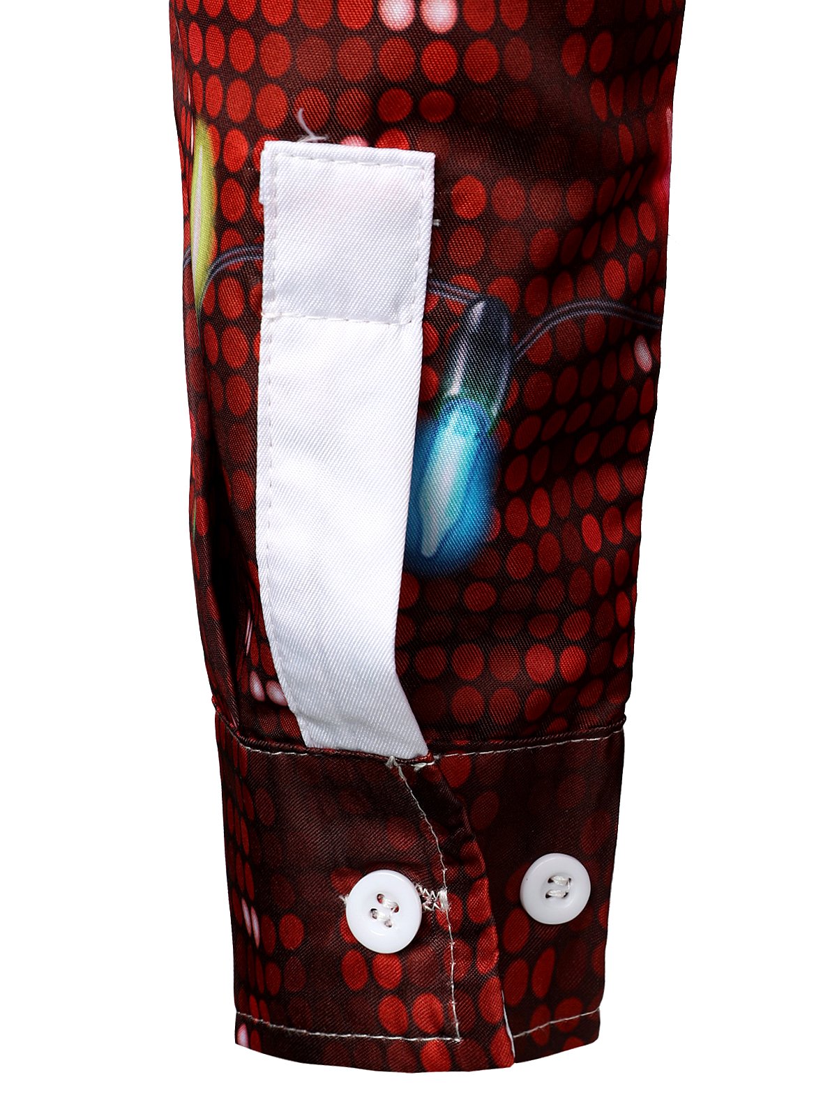 Camisa de Natal divertida para homens, tema de férias, com botão, de manga longa