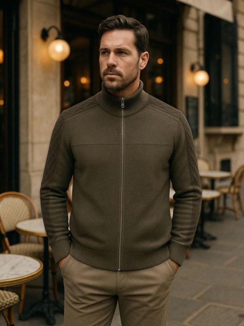 Magnus™ | Sweater de Cashmere com Zíper